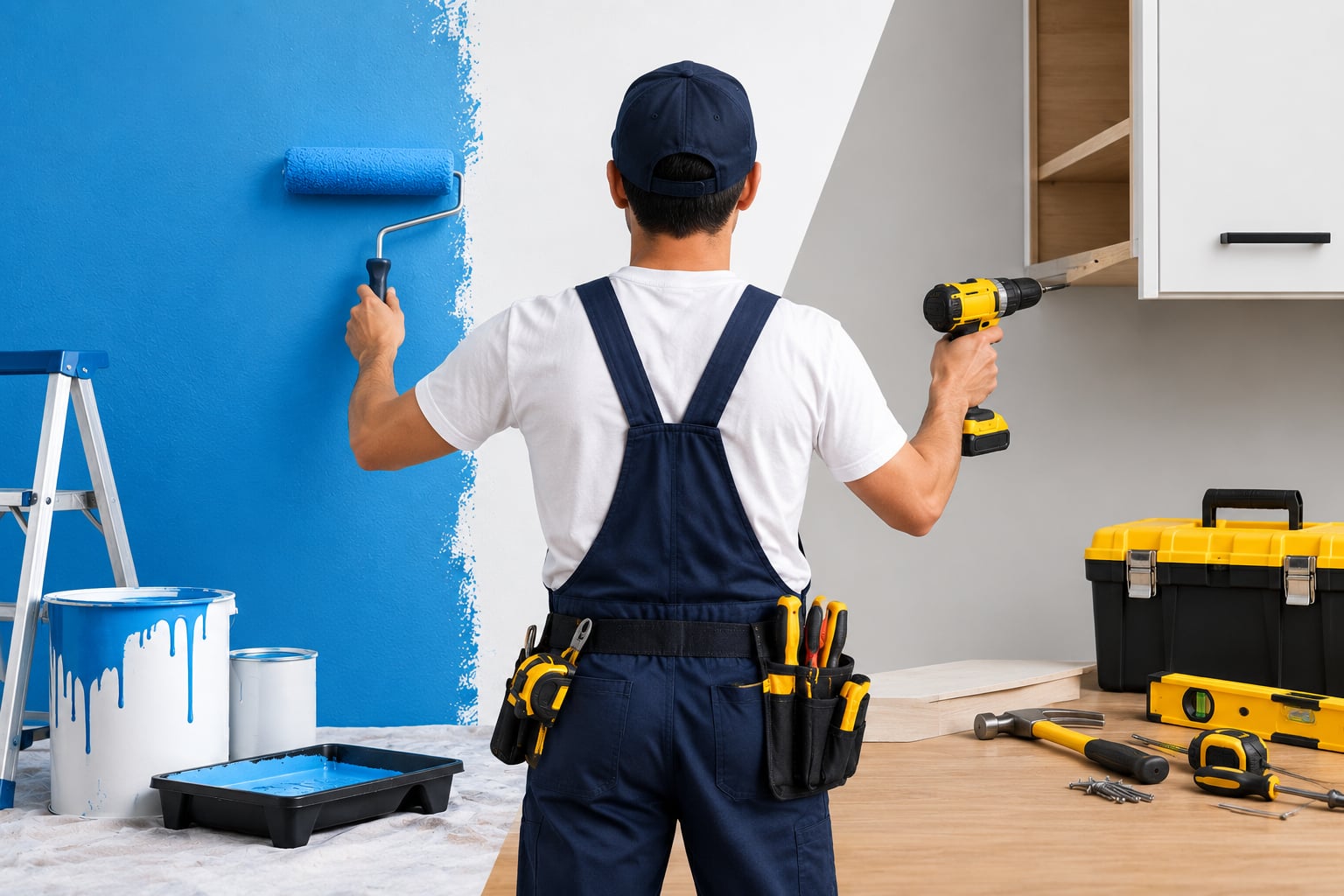 Painter from Big Different at work